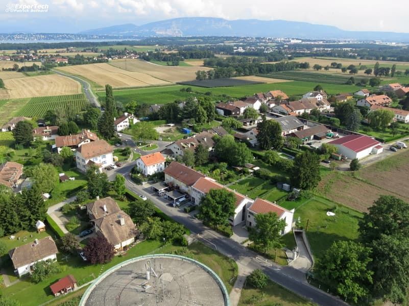 Vue aérienne de Collex-Bossy